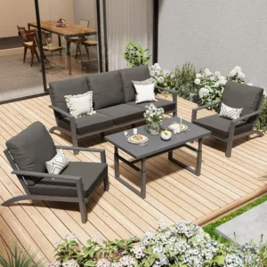 Metal Outdoor Furniture Aluminum Patio Set